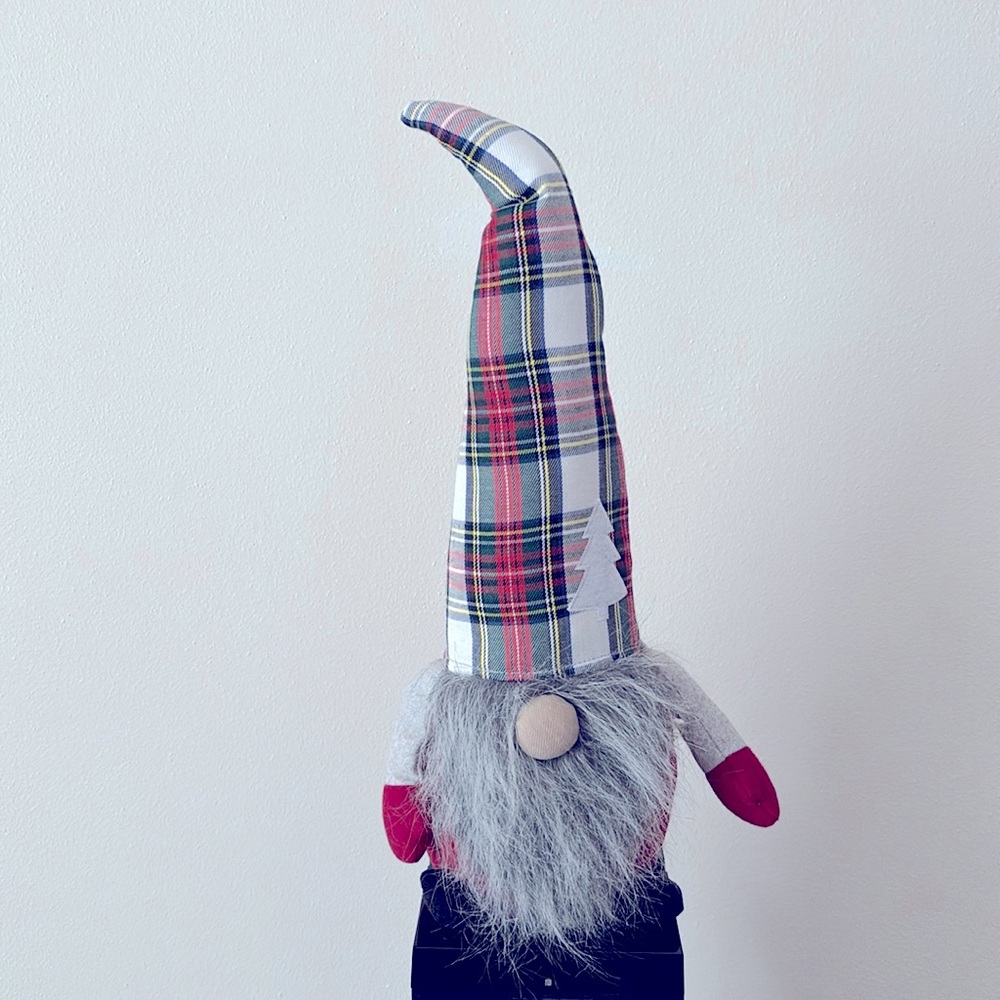 Plaid Christmas tree gnome